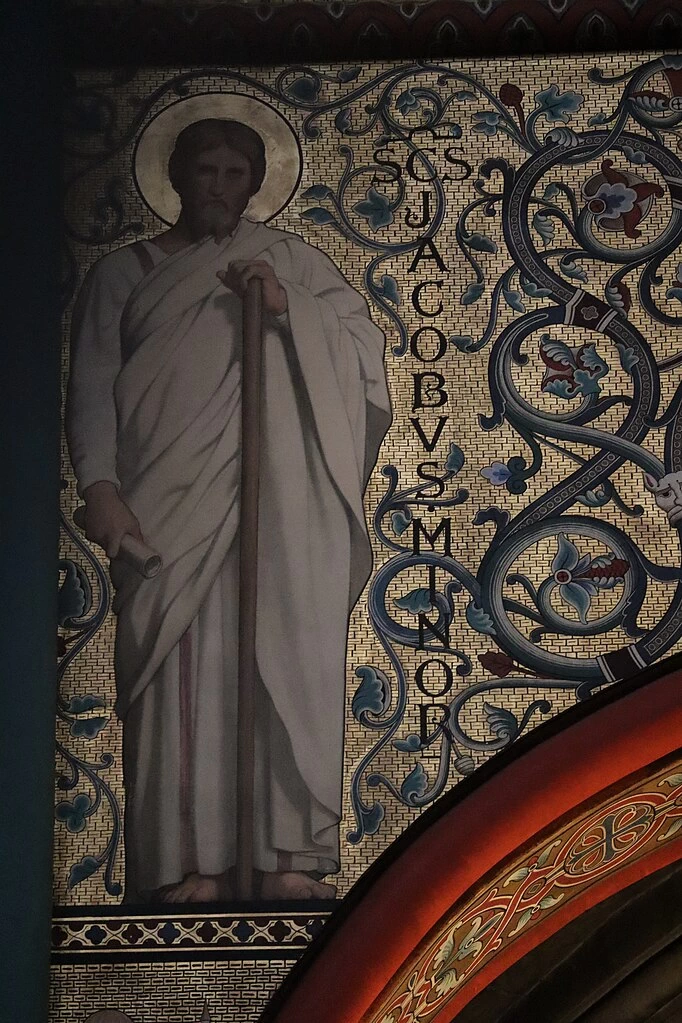 Hippolyte Flandrin - Murales dell'Abbazia di Saint, Germain, des, Prés, Apostolo Giacomo Minore